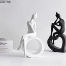 Abstract Figures Sculpture Modern Minimalism Decor Room Crafts DecorBites™ Aesthetics