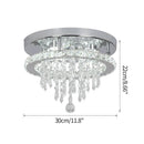 DecorBites™ Crystal LED Sun Moon Chandelier Pendant Light for Living Dining Bedroom
