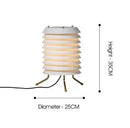 DecorBites™ Geometric Iron Table Lamp - Retro White Floor Lamp for Designer Living Room