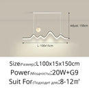 DecorBites™ LED Chandelier: Modern Minimalist Pendant Light for Dining Room, Kitchen, Home Lighting