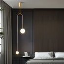 DecorBites™ Double Head Glass Ball Pendant Lights for Hotel Bedroom and Bathroom