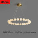DecorBites™ Glass Ball LED Ceiling Chandelier: Modern Living Room Bedroom Pendant Light