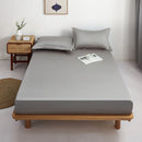 DecorBites™ Cotton Fitted Sheet Set Cozy Bedsheet Pillowcases King Twin Queen Full Size