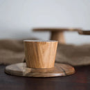 DecorBites™ Elevated Wooden Cake Plate | Stylish and Functional Food Serving Trays