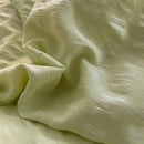 DecorBites™ Lace Trim Washed Cotton Bedding Set - 4Pcs Solid Color Duvet Cover & Bed Skirt