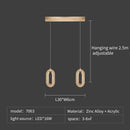 DecorBites™ Crystal Rings Chandelier: Staircase Luxury LED Lighting Fixture
