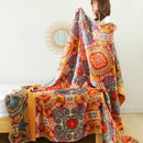 DecorBites™ Cotton Gauze Leisure Blanket - Soft Boho Decor for Beds & Sofas