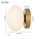 DecorBites™ Golden Glass Ball Wall Lamp Sconces for Modern Home Decoration