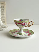 DecorBites™ Court Style Latte & Cappuccino Cup Set with Saucer, Tea Cup Set