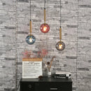 DecorBites™ Glass Ball Pendant Lamp LED Hanging Light for Minimalist Living Room