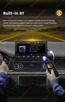 New Carplay Android Auto 1Din 7'' Retractable Universal Car Stereo Radio TouchScreen MP5 Player Intelligent Vehicle System BT FM