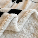 DecorBites™ Double-Layer Jacquard Lamb Wool Blanket - Cozy Sofa Throw for Winter Home Comfort