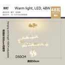 DecorBites™ Crystal Flower Gold Ceiling Chandelier: Modern Luxury Nordic Living Room Light