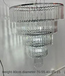 DecorBites™ Crystal Ice Bar Chandelier: Luxury Hotel Restaurant Living Room Lighting
