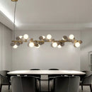 DecorBites™ Gold Metal G9 LED Pendant Chandelier with Acrylic Flower Decor