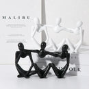 Abstract Friendship Figurine by DecorBites™ - Resin Best Friend Statue for Home Decor
