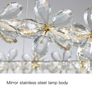 DecorBites™ Gold Crystal Spiral Chandelier LED Pendant Lights for Home Decoration