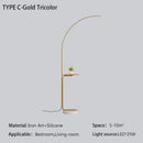 DecorBites™ LED Art Floor Lamp Modern Design Black White Gold Living Room Decoration