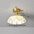 DecorBites™ Glass LED Ceiling Lamp Iron Base Nordic Modern Simple Design