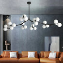 DecorBites™ Glass Ball LED Chandelier Molecular Pendant Lighting for Living Dining Bedroom