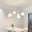 DecorBites™ French White Pendant Chandelier Light Set with E27 Bulb for Elegant Décor