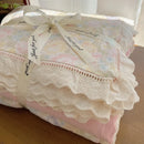 DecorBites™ Lace Romantic Comforter Set - Full Twin Double Size Bed Linens