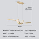DecorBites™ Gold LED Chandeliers: Modern Kitchen & Restaurant Lighting Fixtures