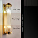 DecorBites™ Crystal Wall Sconce: Copper LED Bedroom Lighting for TV Background, Dining Room