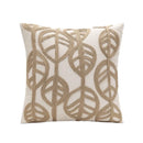 DecorBites™ Leaves Embroidered Pillow Cover - 45*45 Decorative Cushion for Living Room