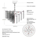DecorBites™ Crystal Bedroom Pendant Lamp: Designer Luxury Glass Lighting for Living Room