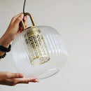 DecorBites™ Glass Stripe LED Pendant Lights for Stylish Indoor Home Decor