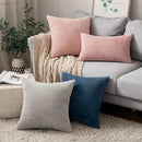 DecorBites™ Corduroy Pillow Cover: Striped Cushion for Sofa Bed - Nordic Home Decor
