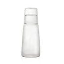 DecorBites™ Clear Glass Bedside Water Carafe Set with Drinking Cup