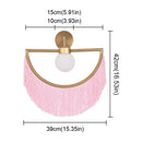 DecorBites™ Coloured Tassel Glass Ball Pendant Light for Boho Minimalist Style Bedroom & Restaurant