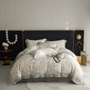 DecorBites™ Eucalyptus Fiber Bedding Set: Duvet Cover, Bed Sheet, Fitted Sheet, Pillowcases