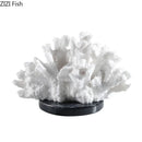 DecorBites™ Coral Resin Sculpture: Modern Desk Decor & Artwork Crafted Landscape Ornaments