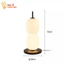 DecorBites™ Glass Gourd Table Lamp Marble Base Modern LED Indoor Lighting