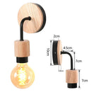 DecorBites™ Industrial LED Wall Light Retro Loft Lamps E27 Iron Lampshade Sconce