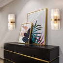 DecorBites™ Crystal Gold LED Wall Lamp for Modern Nordic Living, Bedroom, and Bedside Lighting