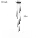 DecorBites™ LED Chandelier: Modern, Dimmable Ceiling Light for Living Room, Kitchen, Staircase