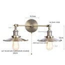DecorBites™ Dual Head LED Wall Light Pink Industrial Bedside Lamp