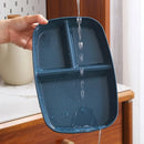 DecorBites™ Divided Dish Diet Plate with 3 Compartments, Microwave Safe Dinnerware for Adults