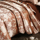 DecorBites™ Jacquard Satin Luxury Bedding Set - Queen Size Luxe Duvet Cover Set