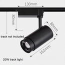 DecorBites™ Adjustable Focus Industrial Black Track Spotlights