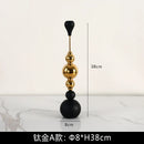 DecorBites™ Golden Stainless Steel Candle Holder for Wedding Decor