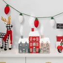 Christmas House Incense Burner - Resin Village Log Cabin Chimney Holder for Festive Home Decoration