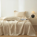 DecorBites™ Cotton & Linen Bed Sheet Set: Luxury, Skin-Friendly, All Seasons, Queen & King Sizes