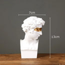 DecorBites™ Gold David Statue Resin Sculpture Artwork Ornament for Living Room