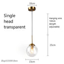 DecorBites™ Glass Pendant Lights: Nordic LED Hanging Lamp for Kitchen, Dining Room, Bedroom.