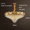 DecorBites™ Crystal Tassles Pendant Light 2024 | Modern Luxury Chandelier for Living Room